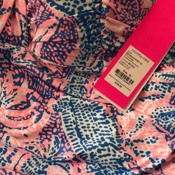 Lilly Pulitzer Carmen Ruffled Tankini Coastal Blue - Picture 3 of 7